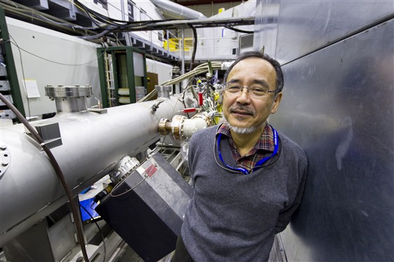 Portrait of Prof. Yamazaki Yasunori at ASACUSA facility. CERN